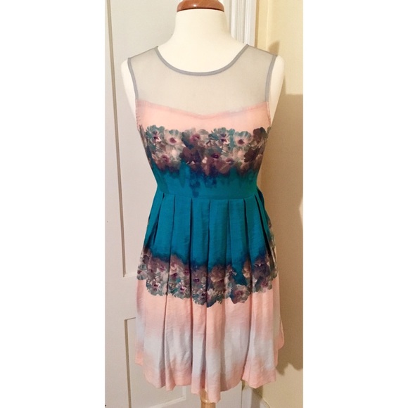Urban Outfitters Dresses & Skirts - Kimchi Blue Pink Floral Pleated Dress